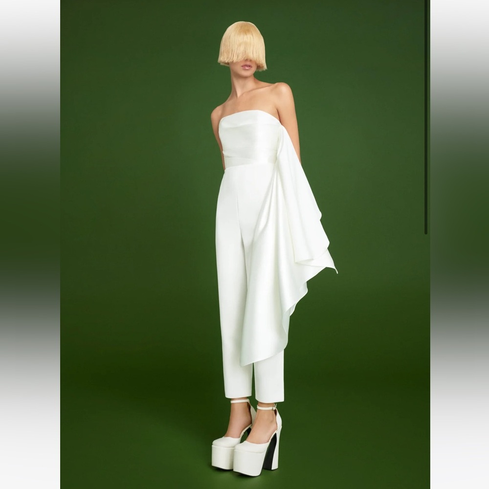 Solace London Arlo Jumpsuit in Cream
